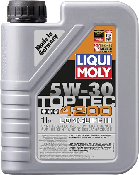 Liqui Moly TOP TEC 4200 5W 30 3706 Engine Oil 1 L Conrad