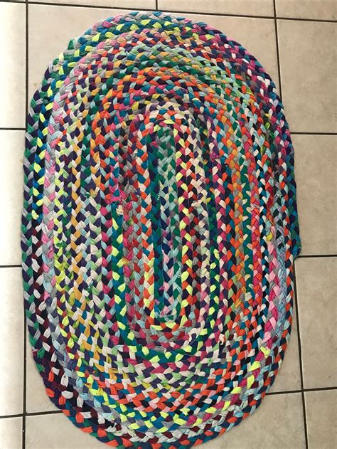 Handmade Braided T Shirt Rug T Shirt Rug Braided Rug Rag Etsy