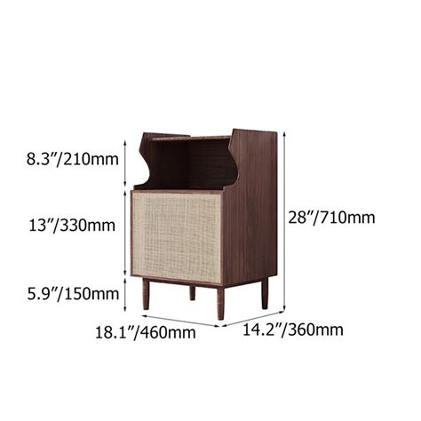 An Image Of A Wooden Cabinet With Measurements For The Size And Widths