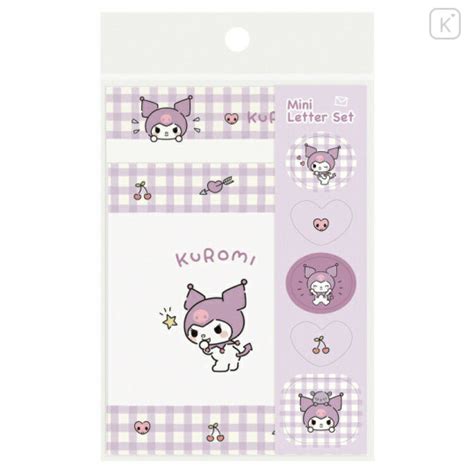 Japan Sanrio Mini Letter Set Kuromi Kid Blush Kawaii Limited