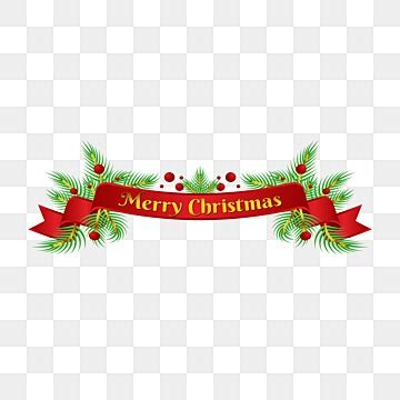 Merry Christmas Banner Clipart