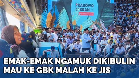 NGAMUK Emak Emak Dijanjikan Ke Kampanye Prabowo Malah Dibawa Ke