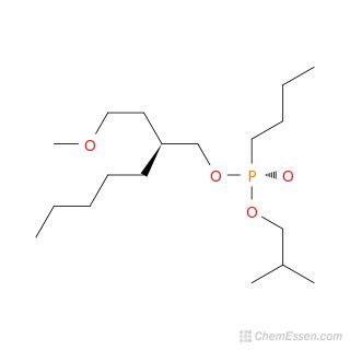 Butylphosphonic Acid Isobutyl Methoxyethyl Heptyl Ester Structure