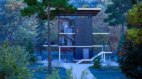 Forest House Design on Behance