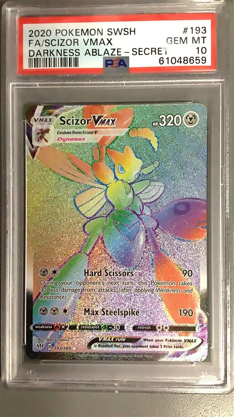 Pokemon Sword Shield Darkness Ablaze Full Art Scizor Vmax