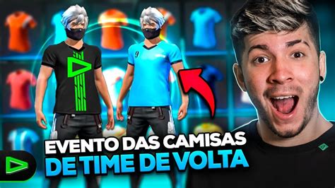 CAMISAS DE TIME DE VOLTA DIARIO LOUD EMULADOR FREE FIRE AO