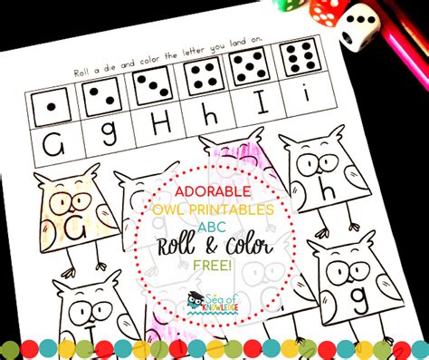 No Prep Alphabet Roll and Color Printable Letter Game - Classroom Freebies