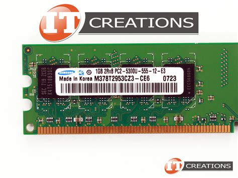 M378T2953CZ3-CE6 SAMSUNG 1GB PC2-5300U DDR2-667 UNBUFFERED NON ECC 2RX8 ...
