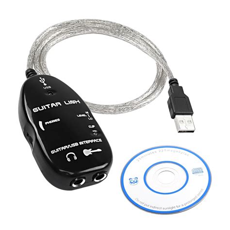 MEIRIYFA USB Guitar Link Cable Guitar To USB Interface Link Audio