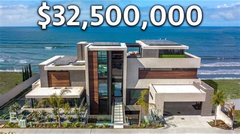 Touring a $32.5 Million Oceanfront California Modern Mansion - YouTube ...