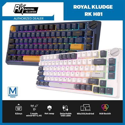 Jual Royal Kludge Rk H Wireless Mechanical Keyboard Gaming Rgb