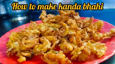 How To Make Kanda Bhaji At Home YouTube