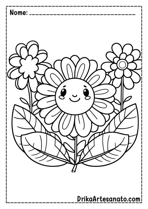 Flor Desenho Para Imprimir - 7