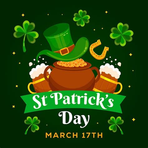 Premium Vector Vector Happy Saint Patricks Day Illustration Design