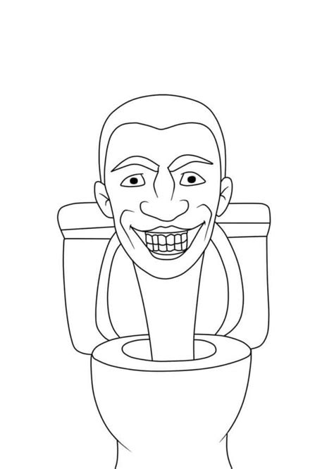 Skibidi Toilet Tegninger til Farvelægning - Farvelegning.Com