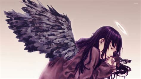 Fallen Angel Anime Boy With Black Wings - Dark Anime Angel Wings Male ...