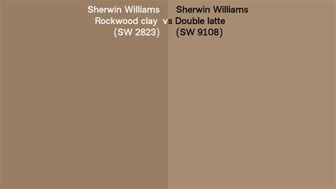 Sherwin Williams Rockwood Clay Vs Double Latte Side By Side Comparison