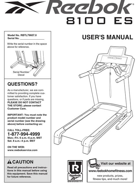 Reebok 8000 Es Treadmill English Manual, 56% OFF | rbk.bm