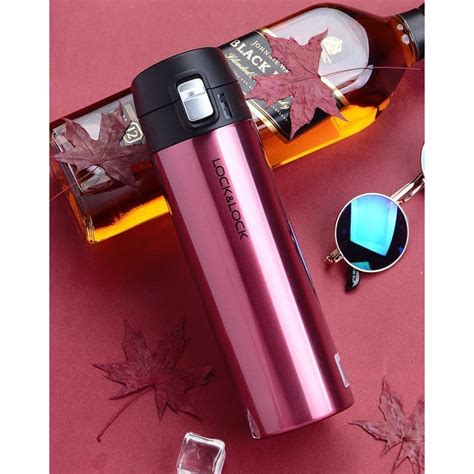 Jual Lock Lock Feather Light Ml Tumbler Termos Hot Cool Lock N Lock Ruby Red Shopee