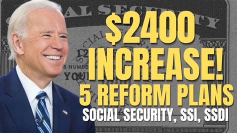 Social Security Increase And Reform In Social Security