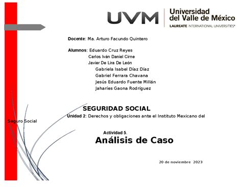 Actividad 5 Analisis DEL Casos Docente Ma Arturo Facundo Quintero