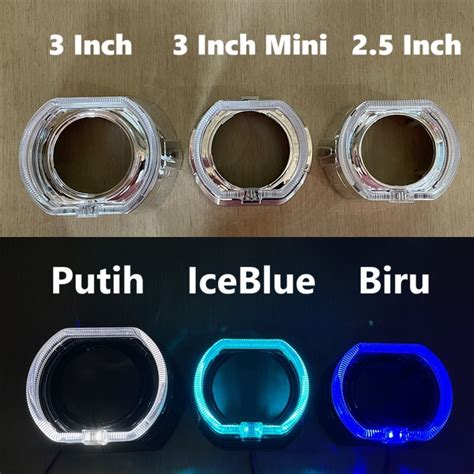 Jual Shroud Projector Biled Bmw Full Sport Angel Eye Crystal Projie Hid