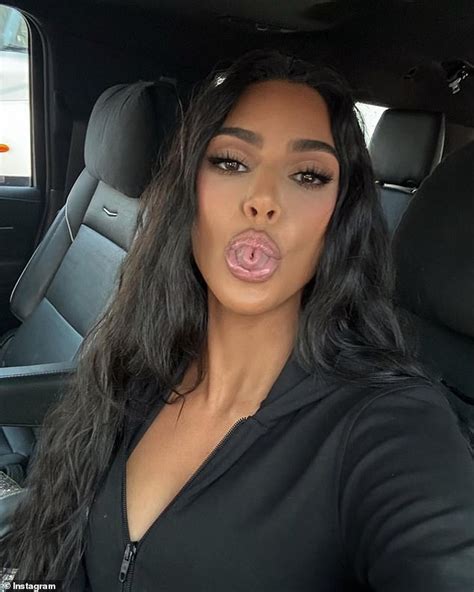 Kim Kardashian Playfully Sticks Out Her Tongue In Her Latest Sexy Selfies