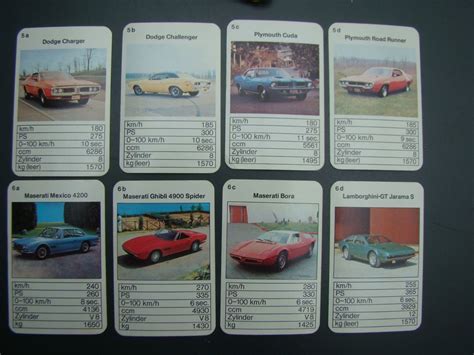 Altes Quartett Er Ass Ps Hits Nr Coole Autos Gebraucht In Walzenhausen F R Chf Mit