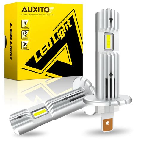 AUXITO 2Pcs 12000LM H1 LED Headlight Bulb H1 LED Canbus Car Head Fog