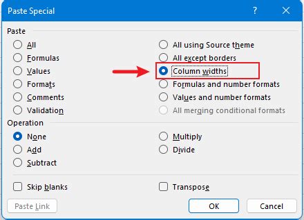 Tricks zum Ändern der Spaltenbreite und Zeilenhöhe in Excel