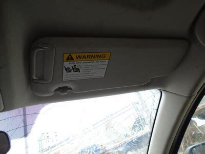 Passenger Right Sun Visor With Illumination Fits Mazda