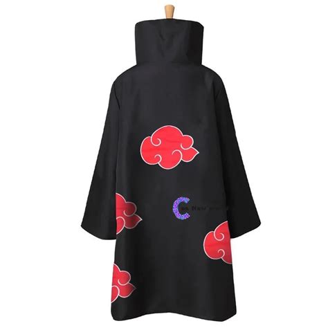 Fashion Anime Naruto Cosplay Costume Akatsuki Cloak Uchiha Itachi