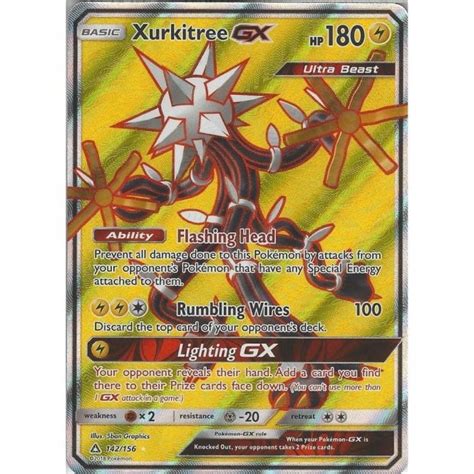 Pokemon Trading Card Game Sm Ultra Prism Card Xurkitree Gx