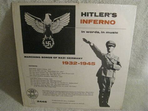 Popsike Hitler S Inferno Vinyl Lp Marching Songs Of Nazi Germany