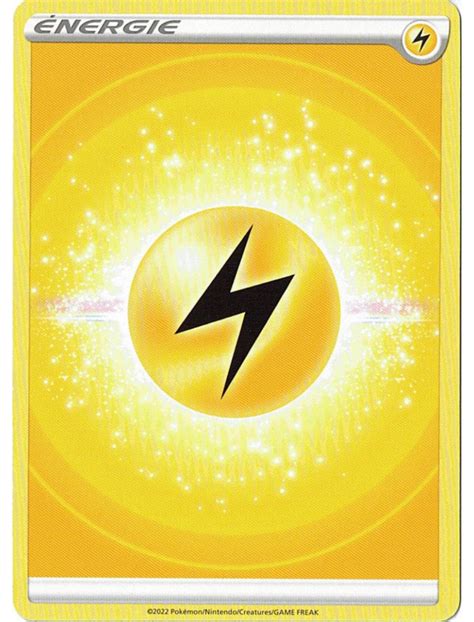 FR Pokémon Carte Energie Electrique Epée et Bouclier V2