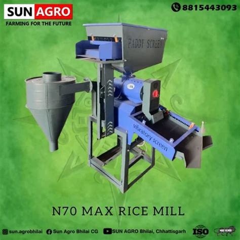 Semi Automatic N Max Rice Mill With Destoner Grader Three Phase