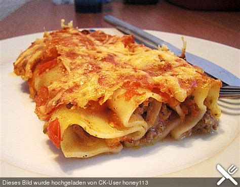 Cannelloni Mit Tomaten Hackfleisch F Llung Ein Sehr Leckeres Rezept