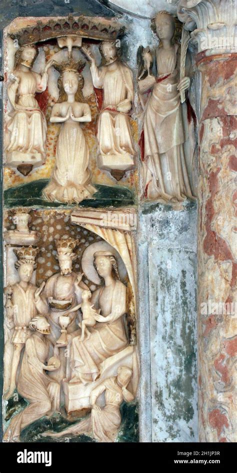 Altar of the Virgin Mary Stock Photo - Alamy