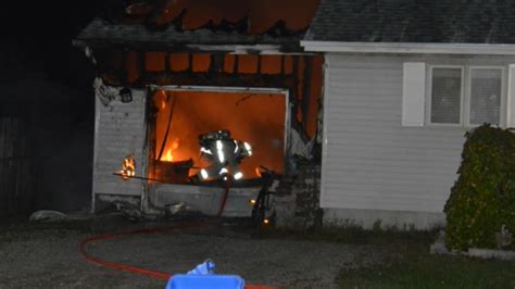 Fire Destroys Garage Damages Home In Victoria Harbour Ctv News