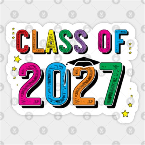 Class Of 2027 Senior Graduation Finishing School Class Of 2027 Sticker Teepublic