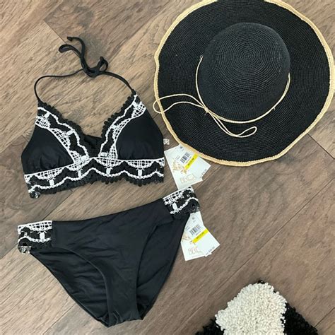 Becca Swim Nwt Becca Swim Black And White Bikini Poshmark