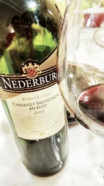 2001 Nederburg Cabernet Sauvignon Merlot South Africa Coastal Region