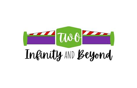 Two Infinity And Beyond Graphic Cut Out Toddler Birthday Image Etsy