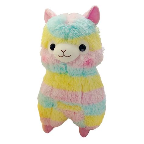 New Colorful Kawaii Alpaca Llama Cute Grass Mud Horse Soft Plush Doll ...