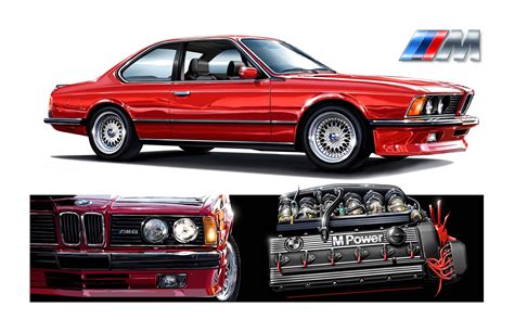 BMW M6 635csi Red Bimmer Original Artwork Print | Velocity Fine Arts