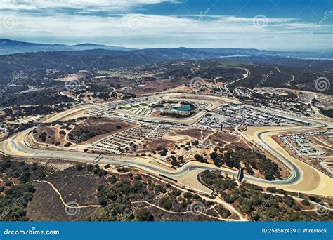 Aerial View Of Laguna Seca Raceway In California Usa Stock Image