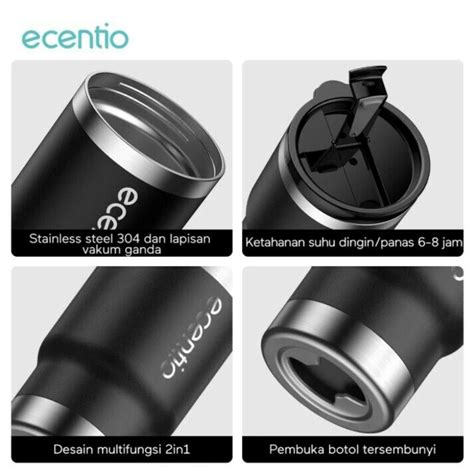 Ecentio Cooler Tumbler Isolasi Mug Vakum Lapisan Ganda 350ml On Carousell