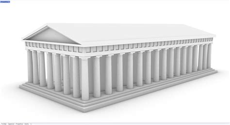 Parthenon Temple Model - TurboSquid 2046704