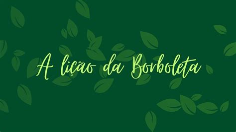 A LiÇÃo Da Borboleta Texto Reflexivo Respeito Youtube