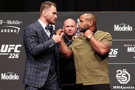 Stipe Miocic Daniel Cormier Ufc 226 Media Day Mma Junkie